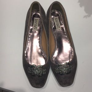 Badgley Mischka Shoes - Badgley Mischka silver ballet flats Badgley Mischka Shoes - Badgley Mischka silver ballet flats